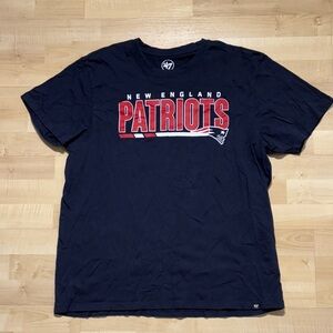 47 Navy New England Patriots Short Sleeve Tee